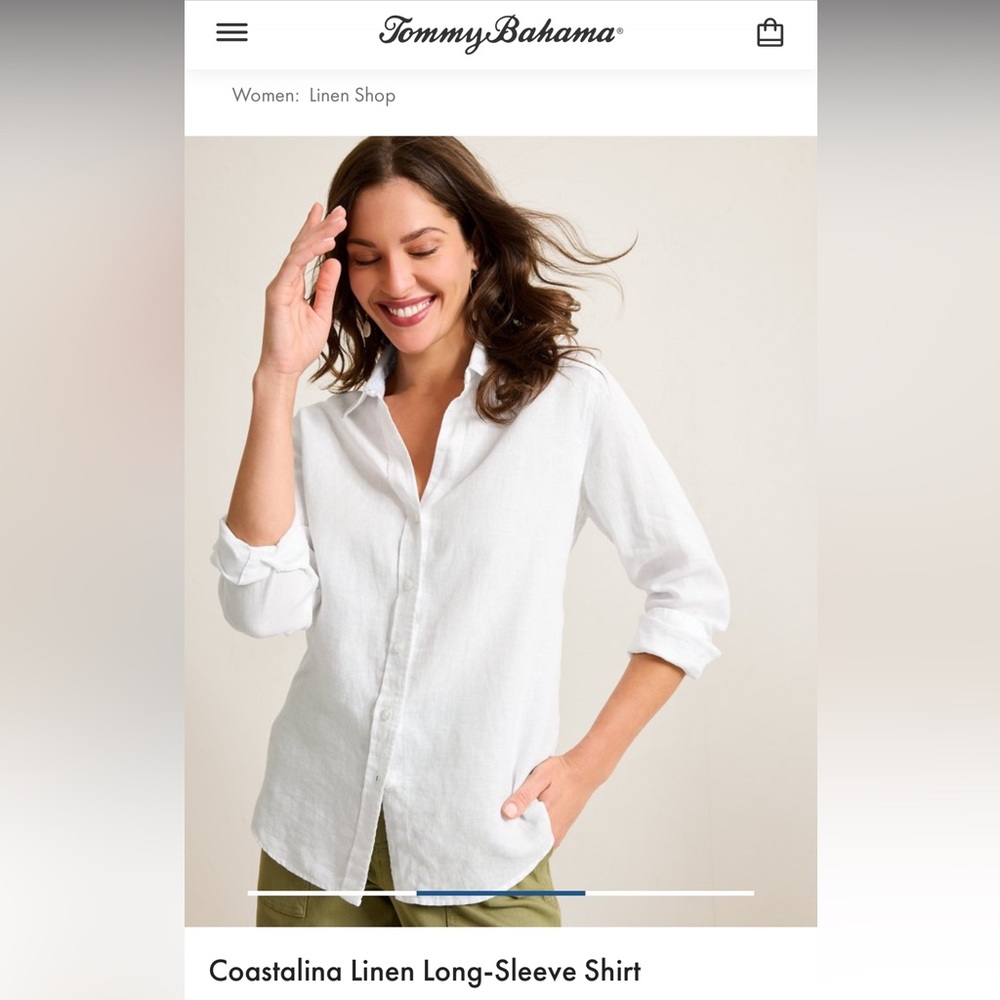 NWT Tommy Bahama Pink button up top Women’s XS